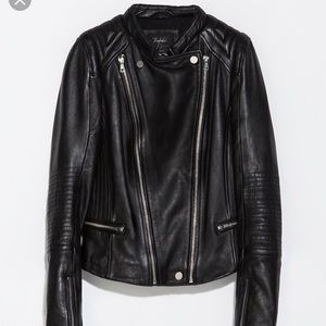 Zara leather jacket